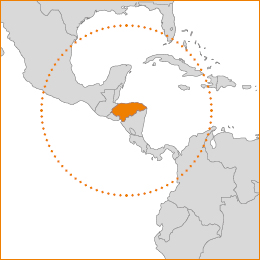 mappa Honduras