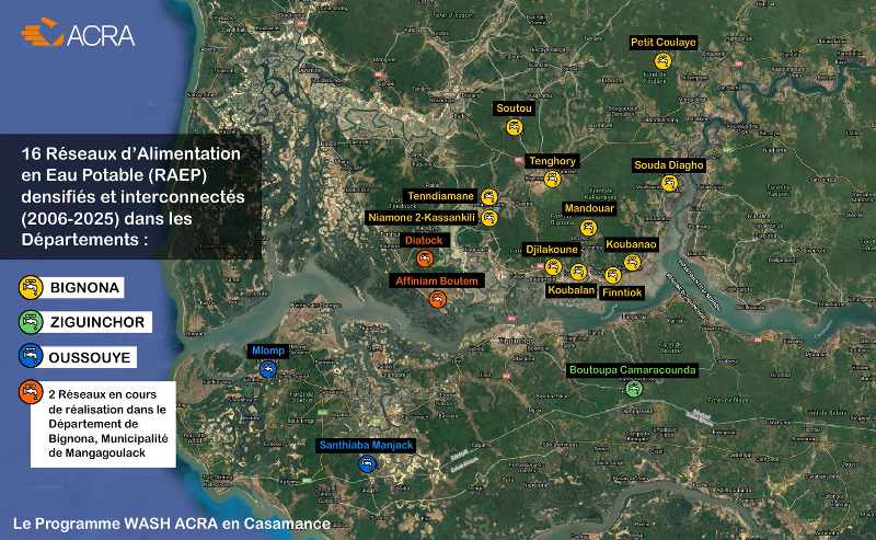 Mappa Programma Acqua Senegal ACRA